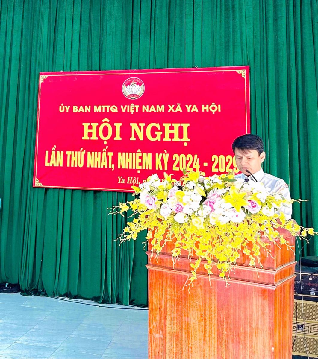 Ong Lê Thành Công - Chủ tịch Ủy ban MTTQ Việt Nam phát biểu kết luận